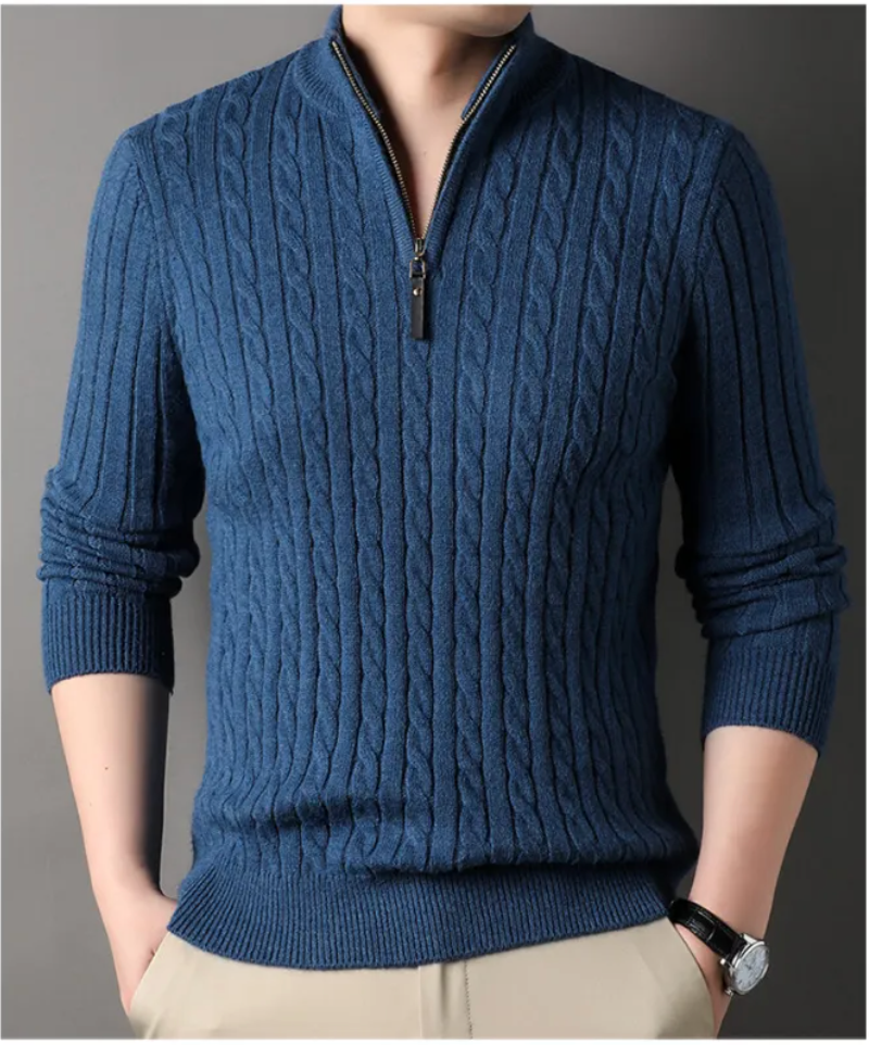Men's Essential Thick Half-Zip Sweater