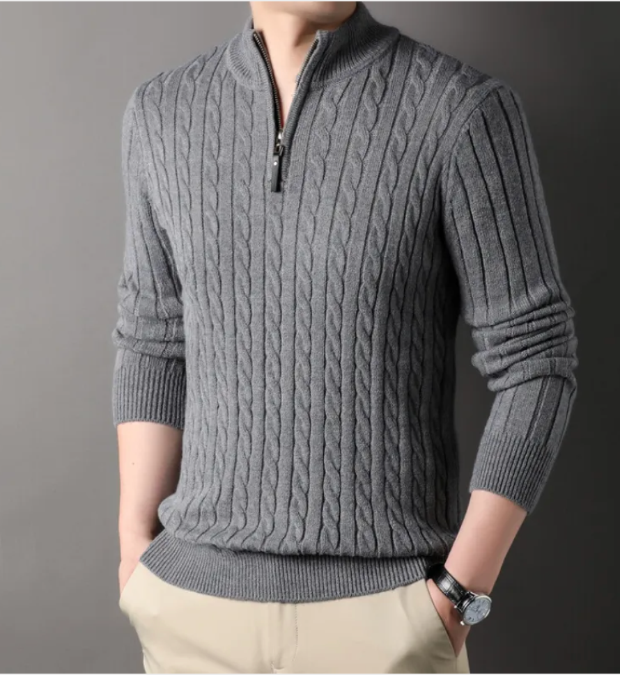 Men's Essential Thick Half-Zip Sweater