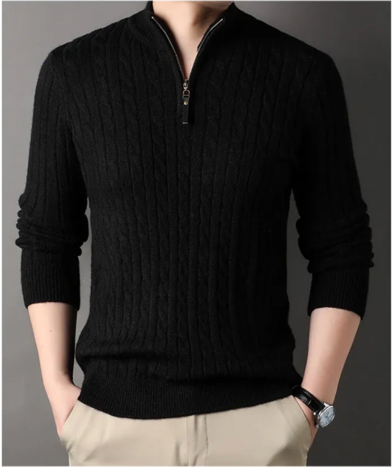Men's Essential Thick Half-Zip Sweater