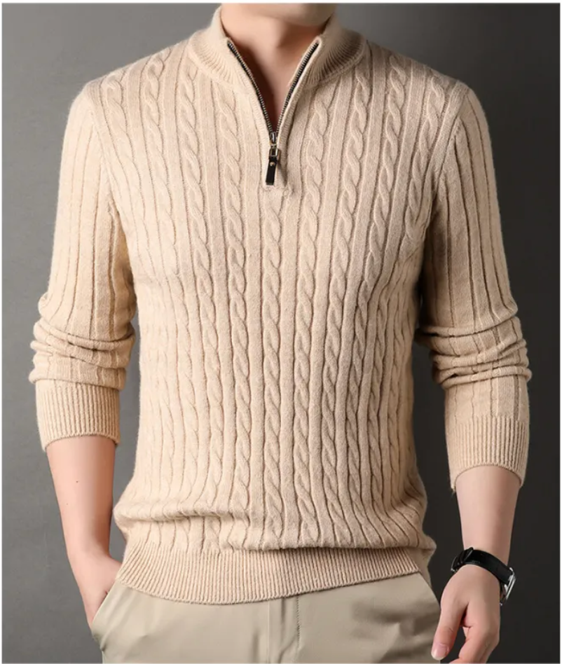 Men's Essential Thick Half-Zip Sweater